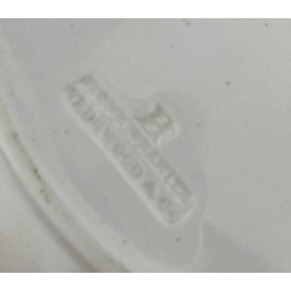 Antique H WEDGWOOD & Co. White Stone Granite Round Rare Bowl - Picture 14 of 15